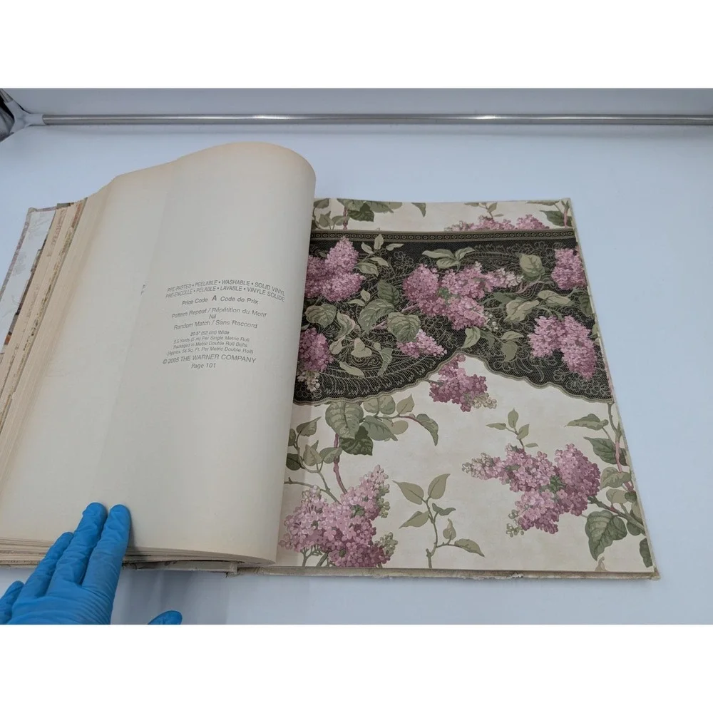 Vintage Victorian Wallpaper Sample Book Warner Reproduction Art Decor Floral 90s